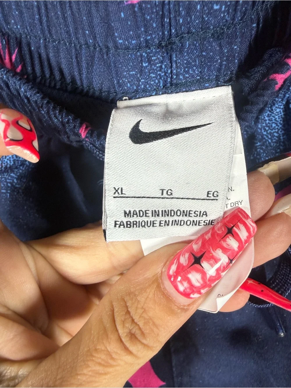 Nike 7-inch volley swim trunks in midnight navy